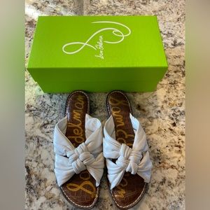 Sam Edelman White Knot Sandals